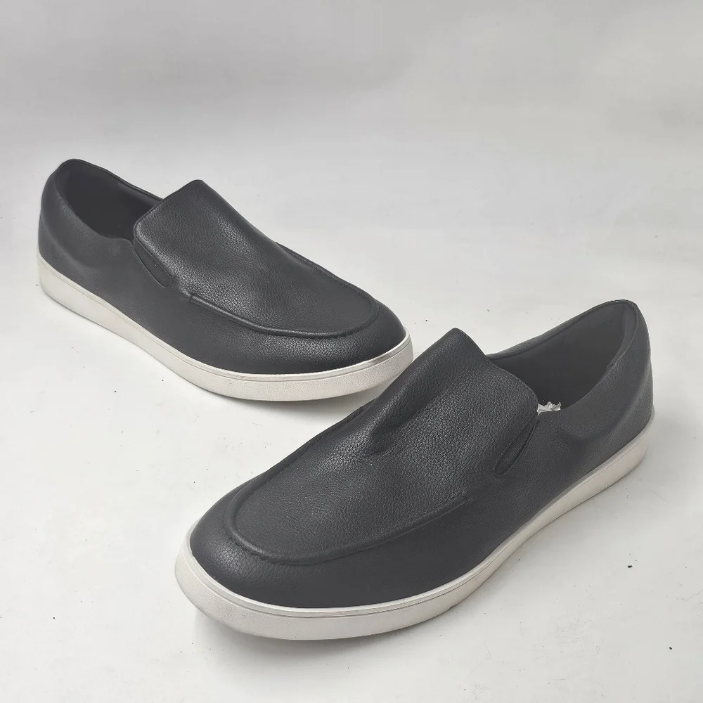 Abound Keaton Slip On Sneakers Black White Sole Cushioned Comfort Size 13